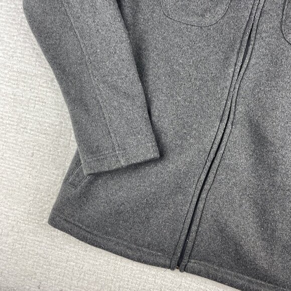 Woolrich Women's Shirt Jacket Chore Size Large Gray Pockets Outdoor - Picture 4 of 16